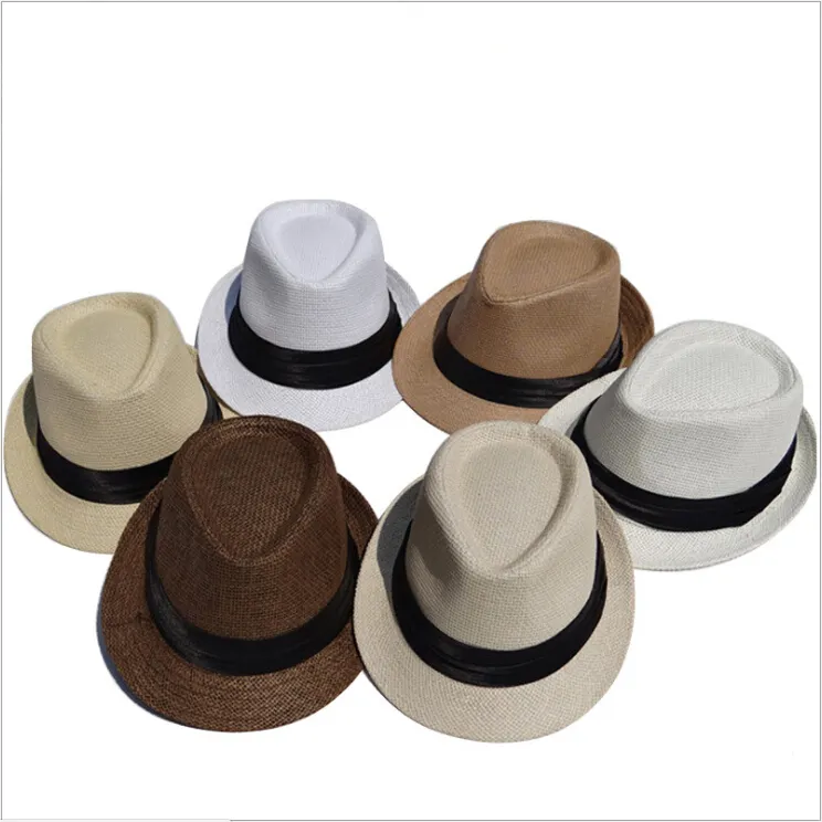 New Sale Cheap Custom Priladiesogo wide side casual panama straw hat travel sun cap panama straw hat men