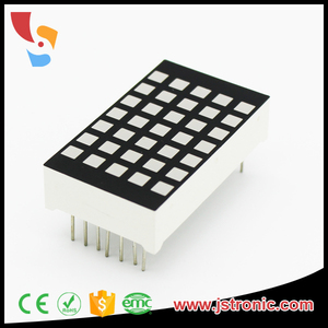 Jstronic 1,2 дюймов JSD-12257AUA Янтарный 3 мм квадратный 5x7 точечно-матричный светодиодный 7x5 дисплей - Product Image 2