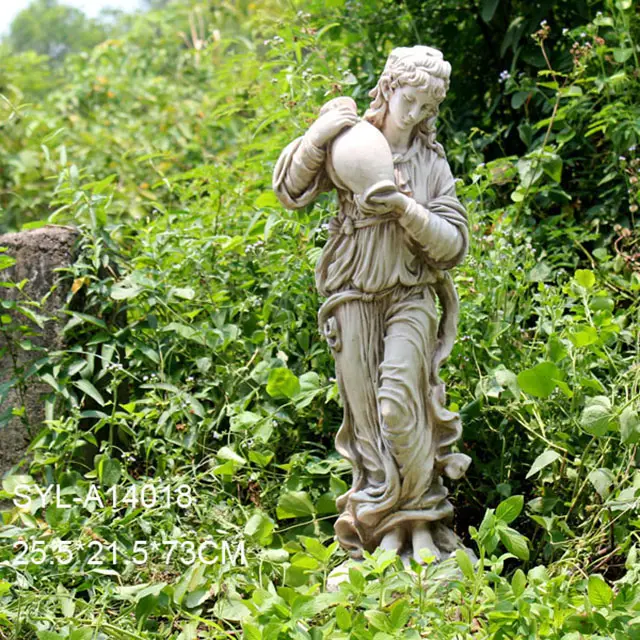 ornamenti da giardino statua a grandezza naturale di vita angelo per la vendita