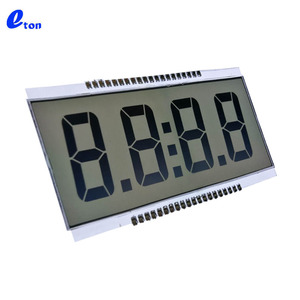 Piccolo schermo LCD LCD a 7 segmenti monocromatico a 4 cifre TN Display LCD riflettente monocromatico - Product Image 6