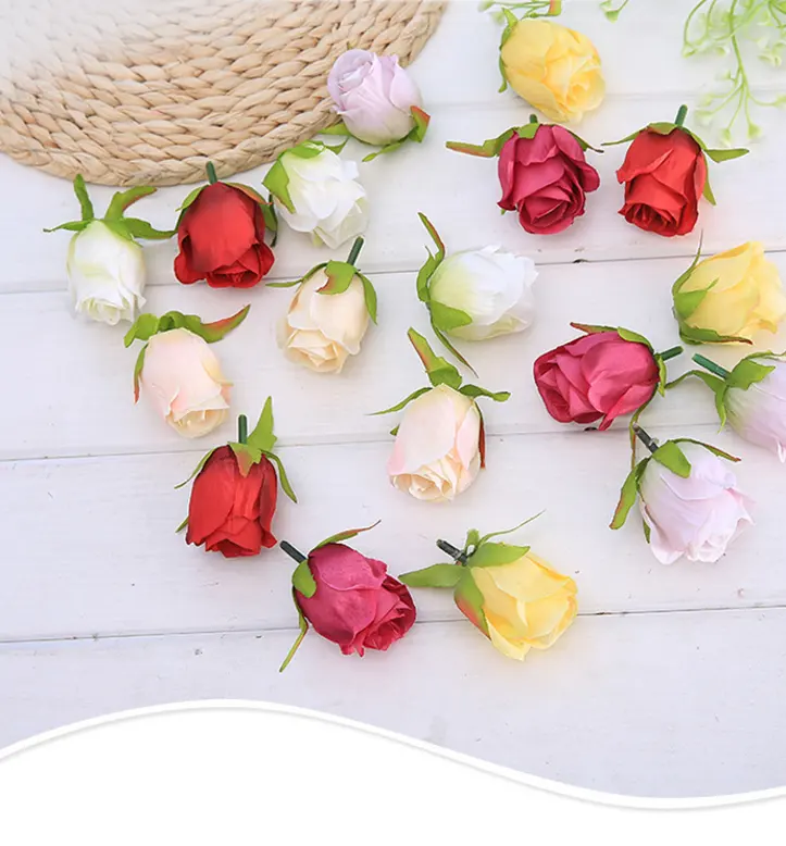 Fausses roses artificielles en soie, 1 pièce, fausses fleurs, pour un arrangement floral, pour un mur