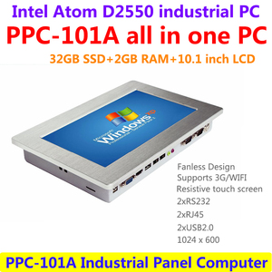 10.1&quot; <strong>Computer</strong> 1xHDMI 2xCOM RS232 for Kiosk Wall Mount 2xLAN RJ45 XP OS Touch Screen Industrial Panel PC All in One PC - Product Image 2