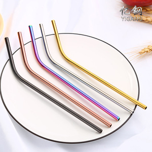 彩色不锈钢吸管可重复使用的黄金金属吸管食品级多汁派对吸管 - Product Image 3