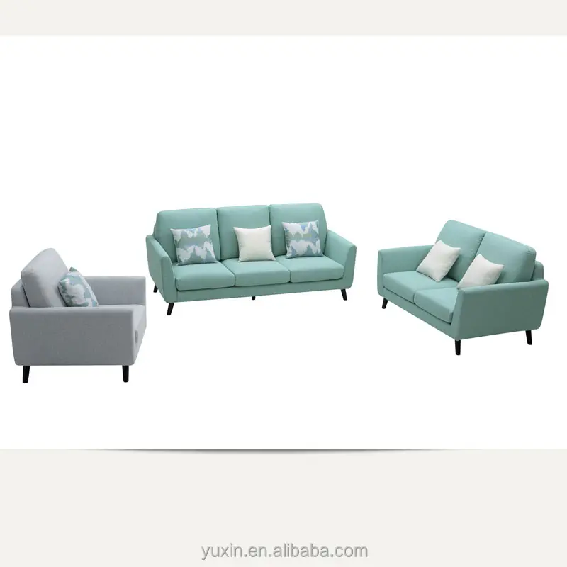 Sofá moderno de linho do século da sala de estar