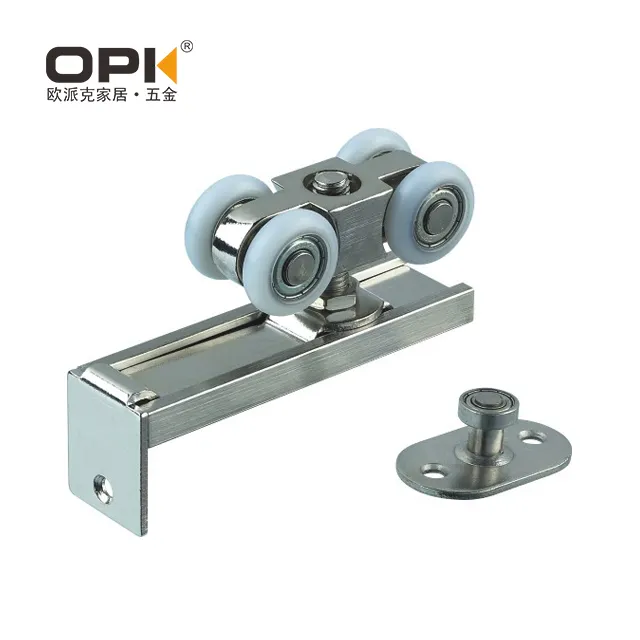 opk superior quiet sliding barn door wheel rail for roller wardrobe