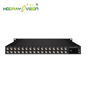 16in1 DVB-T2 DVB-S2 DVB-S2 to DVB-C QAM <strong>Modulator</strong> for Digital TV Headend System Broadcasting - Product Image 2