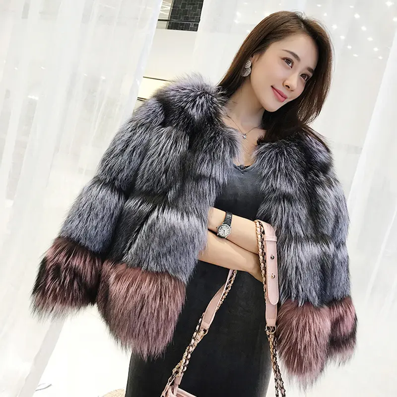 CX-G-A-42A 2020 Натуральная кожа (Мама/папа я тебя люблю) лисий мех пальто куртки для женщин Зимняя Китайская одежда