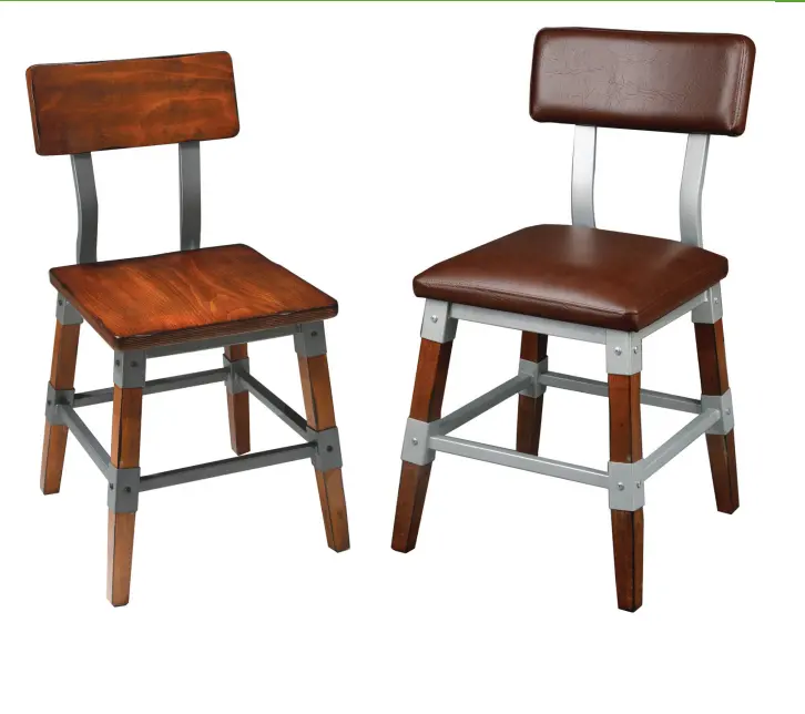 Cadeiras de sala de jantar de madeira do ferro da cozinha