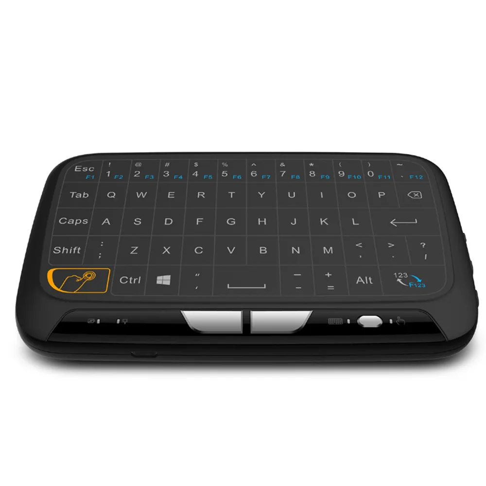 Mando a distancia con panel táctil, miniteclado inalámbrico H18 Con innovadora función de desplazamiento de pantalla completa para Android Tv Box