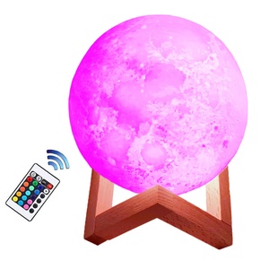 8cm 15cm 20cm Uzaktan Kumanda Ay Işığı 3d Led Ay Işığı Ay Lambası - Product Image 2