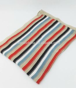 Ma Thuật Màu Xanh Lá Cây Xách Tay Mặc 100% Cotton Đồng Bằng Đan Handmade Crochet Cạnh Mô Hình Em Bé Chăn - Product Image 1