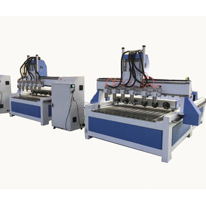 Fresadora CNC de 4 ejes con multihusillo y rotativo