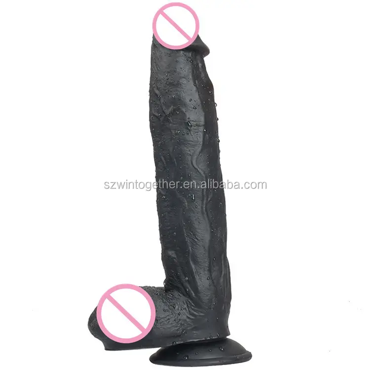 Dildo de pvc de 12 polegadas, sensação de pele real grande