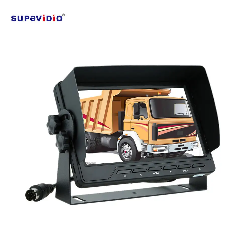 Sistema de observación de vehículos de pantalla completa caliente pantalla inversa impermeable Digital inalámbrico respaldo coche camión cámara con Monitor