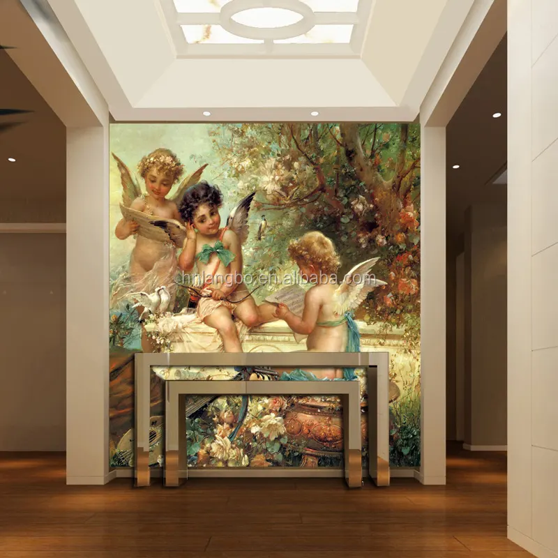 يسوع 3d صور خلفيات غرفة المعيشة الملاك الطفل خلفية مخصصة خلفية جدارية