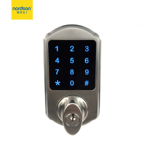 Ordson-cerradura digital inteligente con pantalla táctil, lector de tarjetas independiente con llave mecánica para puerta de metal y madera