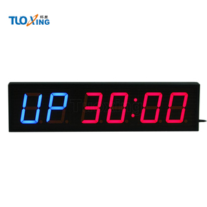 Tragbarer 6-stelliger 4-Zoll-LED-Intervall Crossfit Digital Muscle Driver Timer mit Fernbedienung - Product Image 3