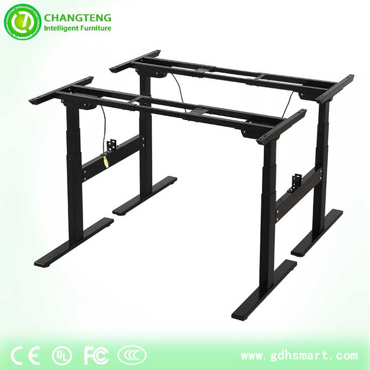 Tinggi Adjustable Meja Bingkai Wajah untuk Wajah Workstation Adjustable Kaki Meja dengan Linear Actuator Duduk Berdiri Meja Bingkai Logam Kaki