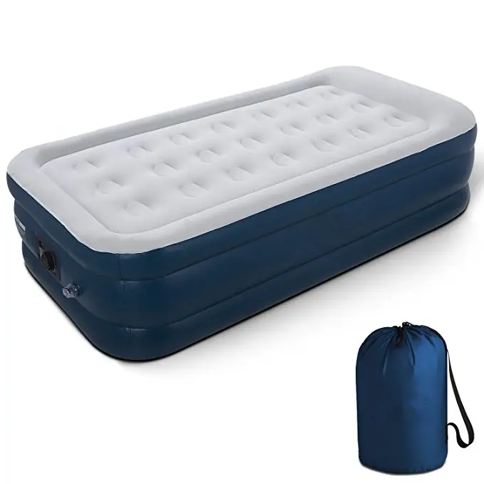 Twin Size Air Mattress with Built-in Pump, Raised Mattress Pump Air Inflatable Air Bed Mattress Perfect for Outdoor Road Trip