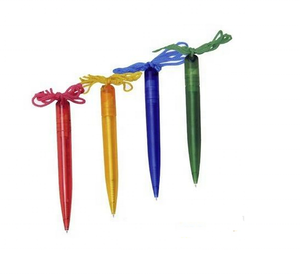 带挂绳的圆珠笔定制打印挂绳细笔，带打印，用于促销 - Product Image 4