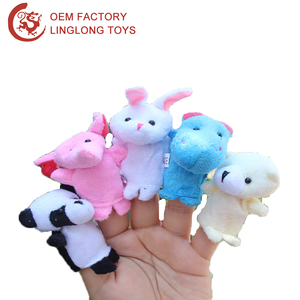 10pcs 1 bộ phim hoạt hình động vật 12 Zodiac mini sang trọng con rối ngón tay giáo dục thực tế ảo thuật hiển thị đạo cụ ventriloquism đồ chơi cho - Product Image 3