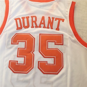 Men's Customizable Kevin <strong>Durant</strong> College Retro Basketball Jersey Breathable Stitched Jerseys Printed Embroidered Logo for Summer - Product Image 3