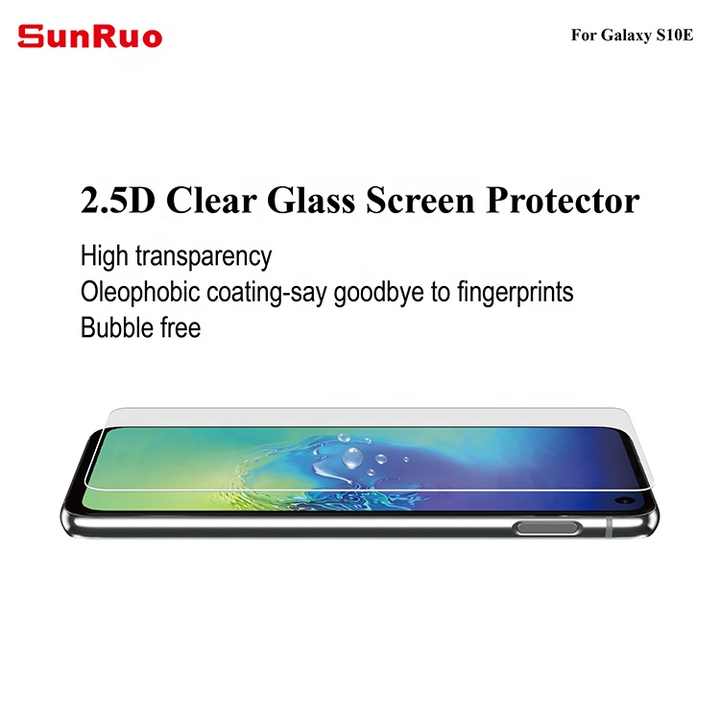 Easy Install 0.26mm S10e Tempered Glass Screen Protector for S10 Samsung S10e Screen Protector Film with Applicator