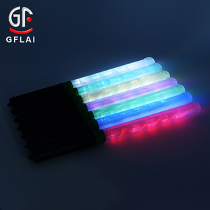 Event Concert Supplies Benutzer definiertes Logo DMX512 Computer programmier barer fern gesteuerter Jubel RGB LED Light Up Foam Stick Baton