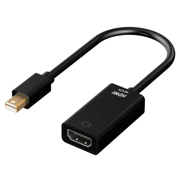 Magelei — Mini DisplayPort vers HDMI 4K, adaptateur plaqué or, avec câble Mini DP vers HDMI, convertisseur Compatible avec MacBook Pro et MacBook Air