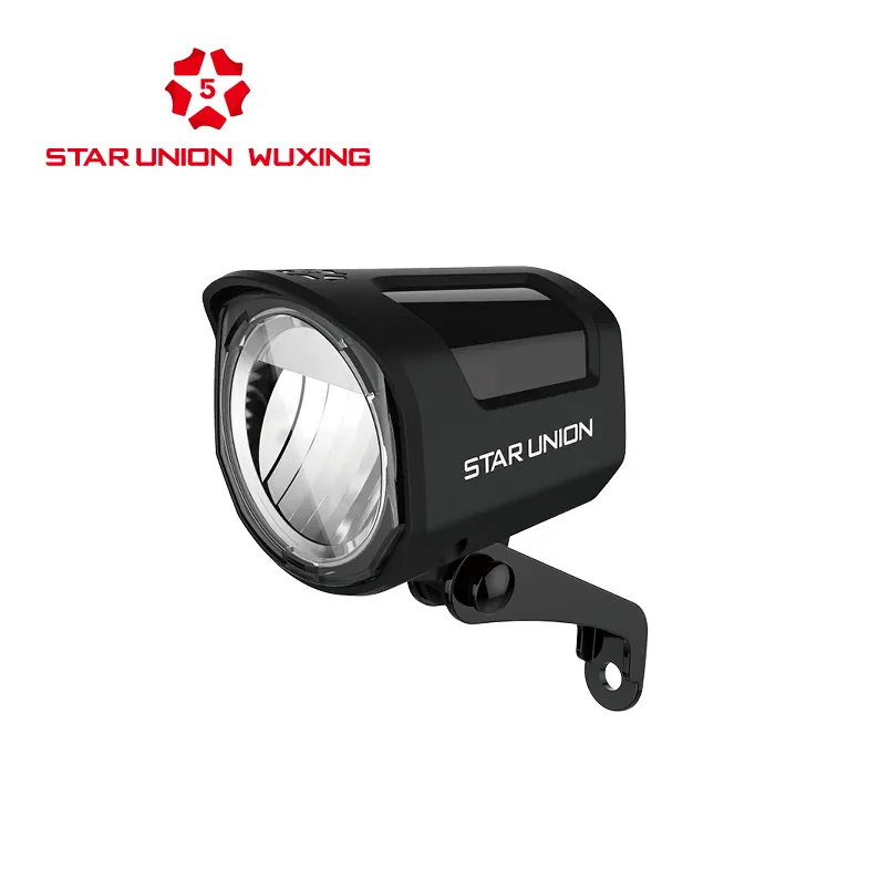 Wuxing Elektro fahrrad zubehör High Power CE-zertifizierte LED-Front leuchten Gabel Lampe Lenker elektrische Fahrrad leuchte mit Hupe