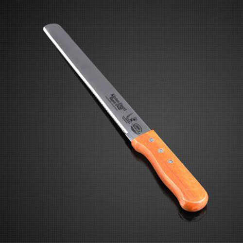 Pisau Kue Stainless Steel Komersial dan Set Server dengan Gagang Kayu