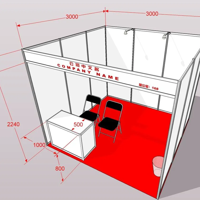 Hoge Prestaties Aluminium Modulaire Tentoonstelling Booth 3X3 Shell Regeling Exhibit Tonen Cabines Exhibit Show Displays