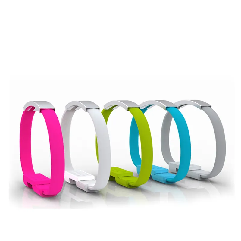 कंगन Wristband यूएसबी चार्ज केबल के लिए iphone चार्जर केबल चाबी का गुच्छा