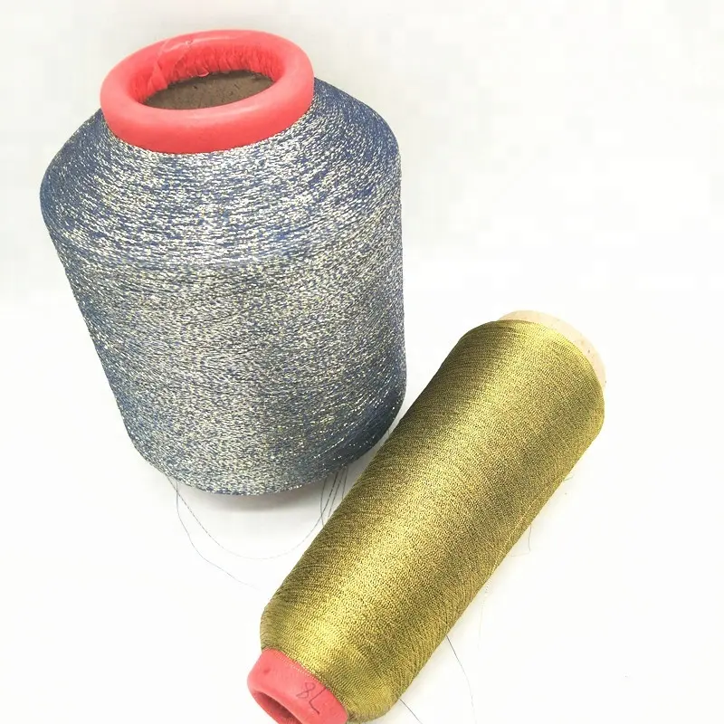 MX Type Metallic Yarn Polyester Metallic Lurex Yarn For Embroidery M/MXH/MS Metal Thread