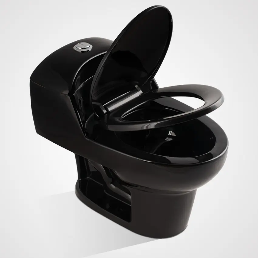 Prezzo Diretto della fabbrica di Colore Nero Siphonic Un Pezzo Sanitari WC Wc per la Spagna