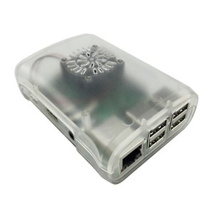Pi Box-Carcasa de ABS con módulo de ventilador para Raspberry Pi 3, Raspberry Pi 2, Raspberry Pi Modelo b plus, disipador de calor de aluminio puro, 3 uds.