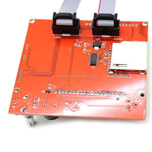 LCD 12864 Sürüm Grafik Akıllı Ekran Denetleyici Modülü Adaptörü ve Kablosu ile RAMPS 1.4 Reprap 3D Yazıcı Kiti - Product Image 6