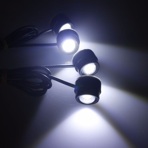 Strobe <strong>Eagle</strong> Eyes White 4PCS 1.5W COB 24mm DRL 16 Mode Flashing Remote Control 6000K <strong>LED</strong> DC 12V - Product Image 5