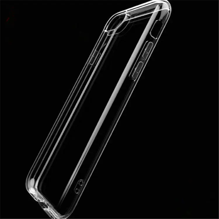 Capa de silicone tpu transparente para celular, capa de celular 1.5mm com impressão uv para iphone 6, 7, 8 plus, x