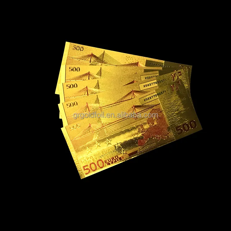 Répliques personnalisées, pour billets d'or, 500 pièces