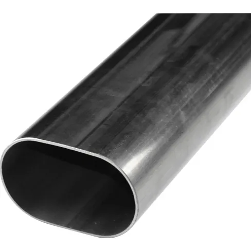 Tube ovale en aluminium extrusion à 6063mm, tube ovale, noir et blanc