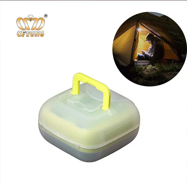 Mini luci da campeggio esterne impermeabili portatili in plastica ecologica lampada da campeggio a LED per tende da campeggio a lanterna
