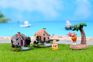 かわいい村のミニ装飾品樹脂工芸品ギフトマイクロ風景妖精ミニチュアガーデンノームモステラリウム盆栽装飾家のための