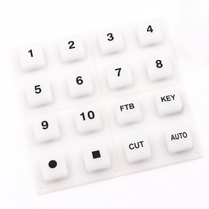 Botones de goma de silicona LED translúcidos personalizados para teclado de controlador MIDI - Product Image 1
