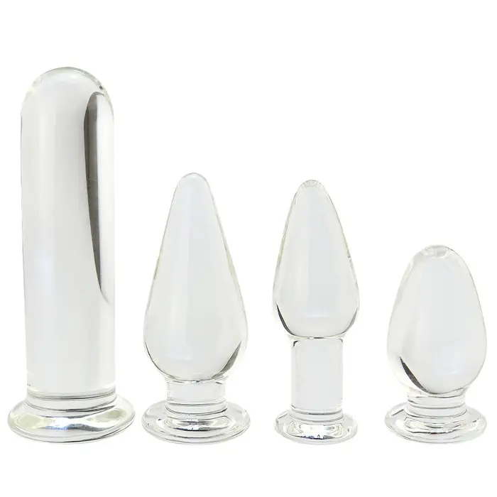 Hotselling di vetro anale butt plug giocattoli del sesso anale plug anale di vetro spina per adulti