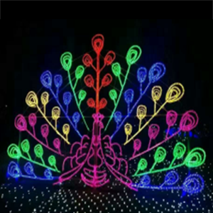 ไฟเชือกหลากสี LED แม่ลายนกยูงสำหรับตกแต่งเทศกาล - Product Image 2