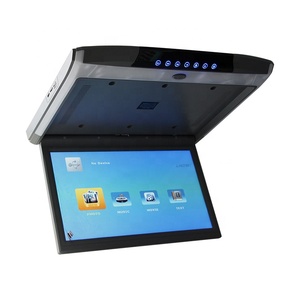 Eidada Factory Private Mould 15.6 Inch Car Flip Down <strong>LED</strong> IPS Screen with Bus MP5 TF FM USB MP5 Audio Out Roof Mount TV Monitor - Product Image 3