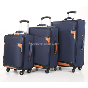 便宜的3PC软侧可膨胀织物旅行拉杆包滚动4轮立式拉杆箱 - Product Image 4