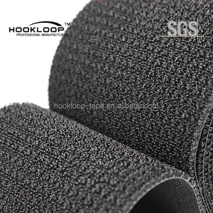 50mm Preto Nylon gancho e laço no mesmo lado
