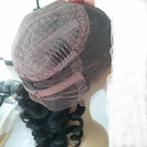 工厂半机器假发人发廉价股票女性前蕾丝假发 - Product Image 5